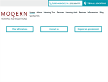 Tablet Screenshot of modernhearingpa.com